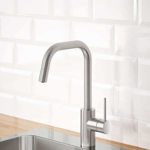 IKEA ÄLMAREN kitchen faucet with pull-out spout, stainless steel color , IKEA Sale | 41523OFHX