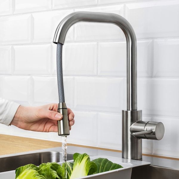 IKEA ÄLMAREN kitchen faucet with pull-out spout, stainless steel color , IKEA Sale | 41523OFHX