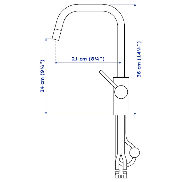 IKEA ÄLMAREN kitchen faucet with pull-out spout, stainless steel color , IKEA Sale | 41523OFHX