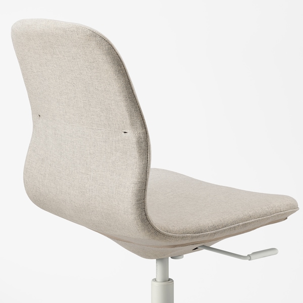 IKEA LÅNGFJÄLL conference chair, Gunnared beige/white , IKEA Sale | 91375WHRE