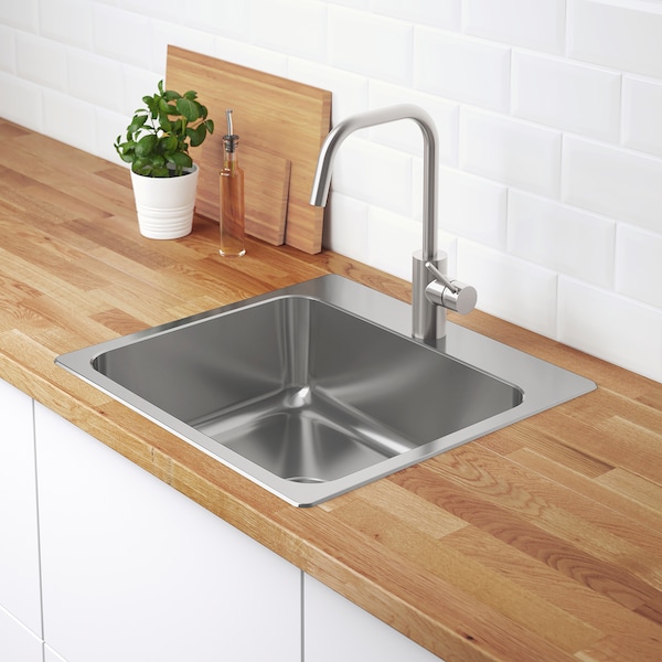 IKEA LÅNGUDDEN sink, stainless steel, 22x20 5/8 in , IKEA Sale | 50392LZRM