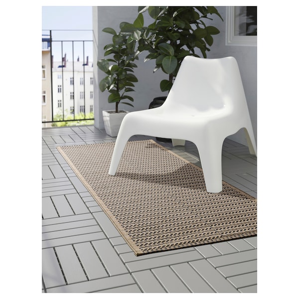 IKEA LOBBÄK rug flatwoven, in/outdoor, beige, 2'7 inx6'7 in , IKEA Sale | 84397AYEP