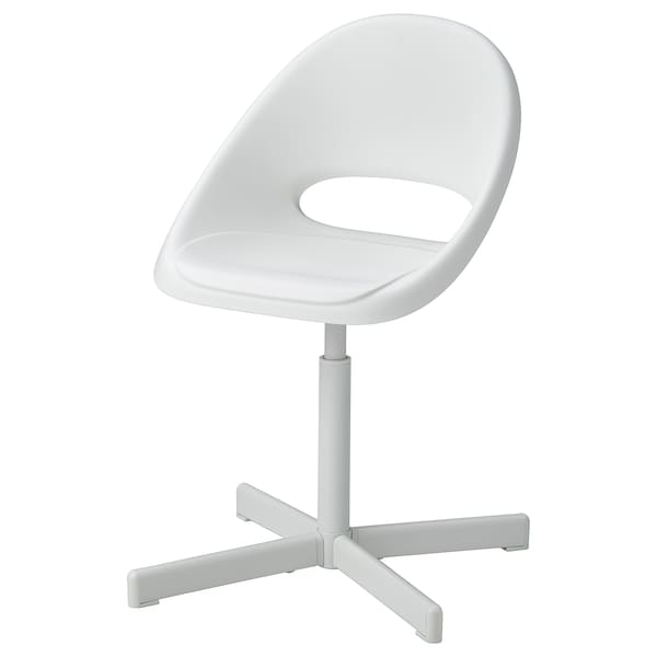 IKEA LOBERGET / SIBBEN children’s desk chair with pad, white/turquoise , IKEA Sale | 50972ETXZ