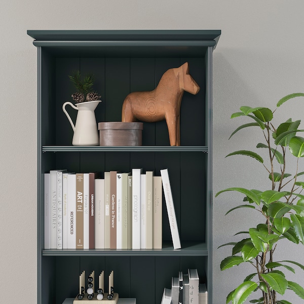 IKEA LOMMARP Bookcase, dark blue-green, 25  5/8x78  3/8 in , IKEA Sale | 09385NJXH