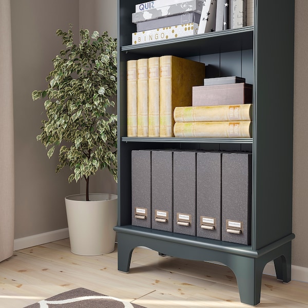 IKEA LOMMARP Bookcase, dark blue-green, 25  5/8x78  3/8 in , IKEA Sale | 09385NJXH