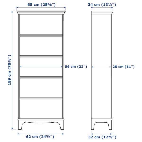 IKEA LOMMARP Bookcase, dark blue-green, 25  5/8x78  3/8 in , IKEA Sale | 09385NJXH