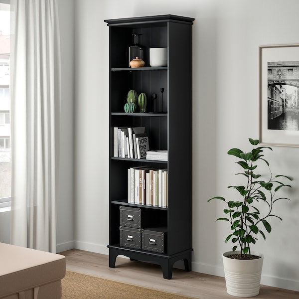 IKEA LOMMARP bookcase, black, 25 5/8x78 3/8 in , IKEA Sale | 71520AVOB