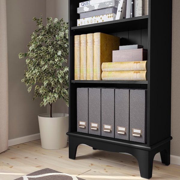 IKEA LOMMARP bookcase, black, 25 5/8x78 3/8 in , IKEA Sale | 71520AVOB