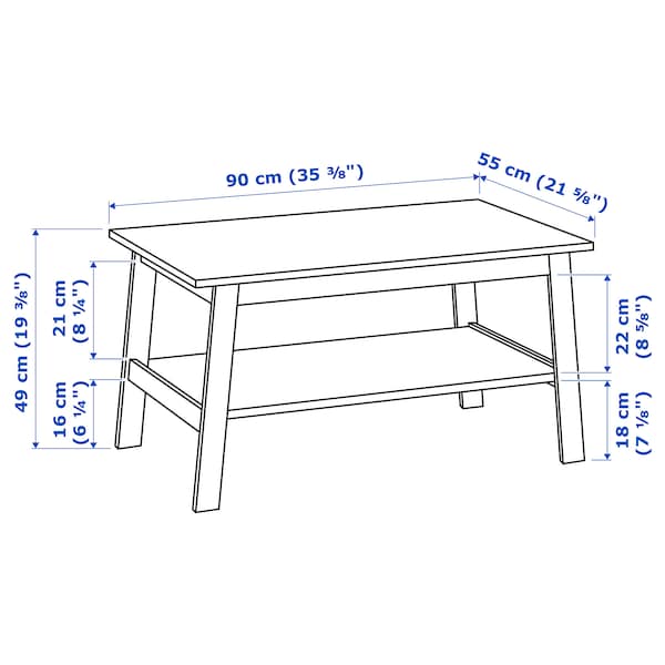 IKEA LUNNARP Coffee table, brown, 35  3/8x21  5/8 in , IKEA Sale | 47518UEIG