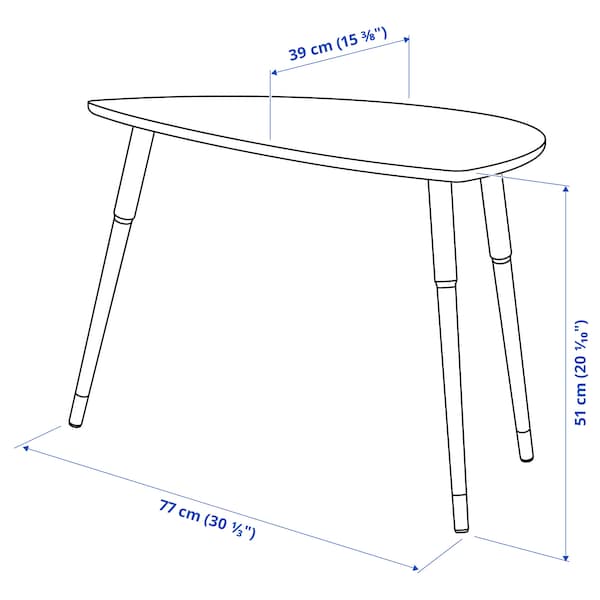 IKEA LÖVBACKEN side table, blue, 30 3/8x15 3/8 in , IKEA Sale | 29746QXKC