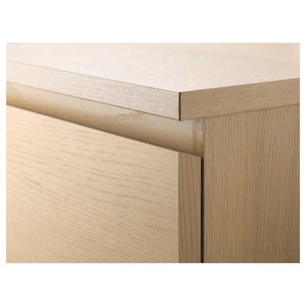 IKEA MALM 4-drawer chest, white stained/oak veneer, 31 1/2x39 3/8 in , IKEA Sale | 64837EDUP