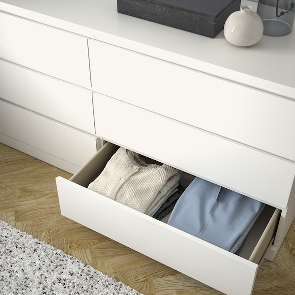 IKEA MALM 6-drawer dresser, white, 63x30 3/4 in , IKEA Sale | 46318QMEJ