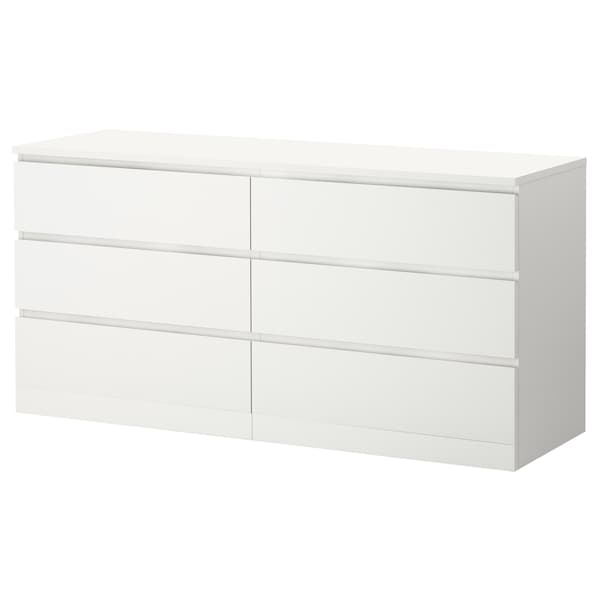 IKEA MALM 6-drawer dresser, white, 63x30 3/4 in , IKEA Sale | 46318QMEJ