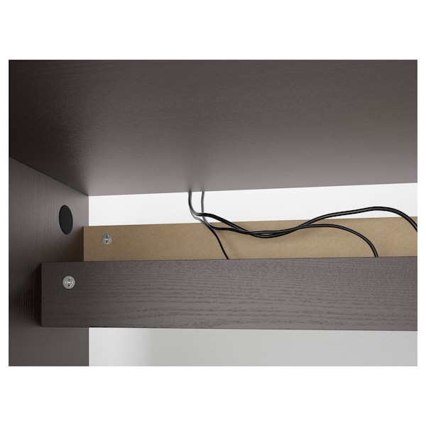 IKEA MALM desk, black-brown, 55 1/8x25 5/8 in , IKEA Sale | 19542HPXE