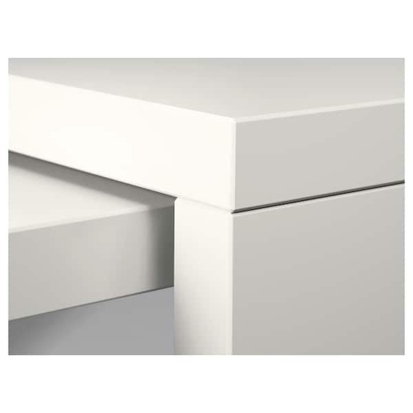 IKEA MALM desk with pull-out panel, white, 59 1/2x25 5/8 in , IKEA Sale | 93547UVPD