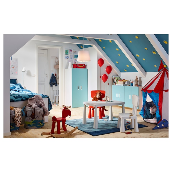 IKEA MAMMUT Children's chair, indoor/outdoor, red , IKEA Sale | 96753JCMW