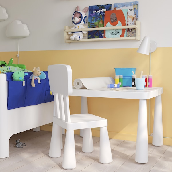 IKEA MAMMUT Children's table, indoor/outdoor white, 30  3/8x21  5/8 in , IKEA Sale | 50136BZXL