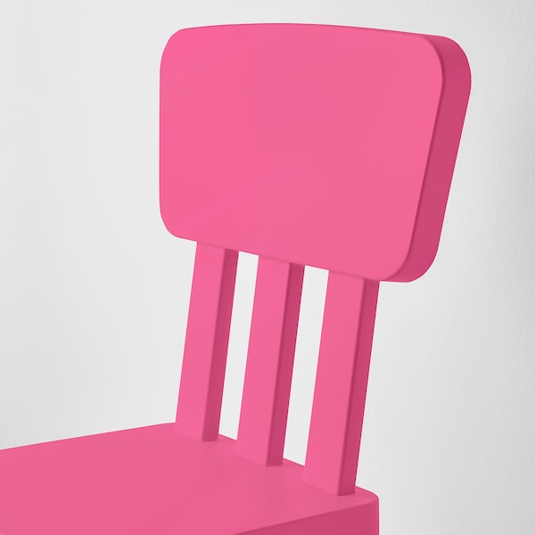 IKEA MAMMUT children's chair, indoor/outdoor/pink , IKEA Sale | 13540PACZ