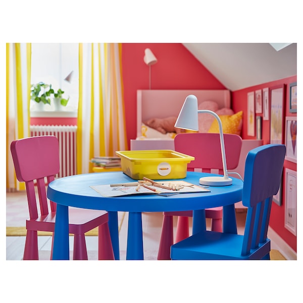 IKEA MAMMUT children's table, indoor/outdoor blue, 33 1/2 in , IKEA Sale | 58642IABF