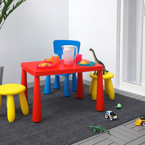 IKEA MAMMUT children's table, indoor/outdoor red, 30 3/8x21 5/8 in , IKEA Sale | 53408OIGD