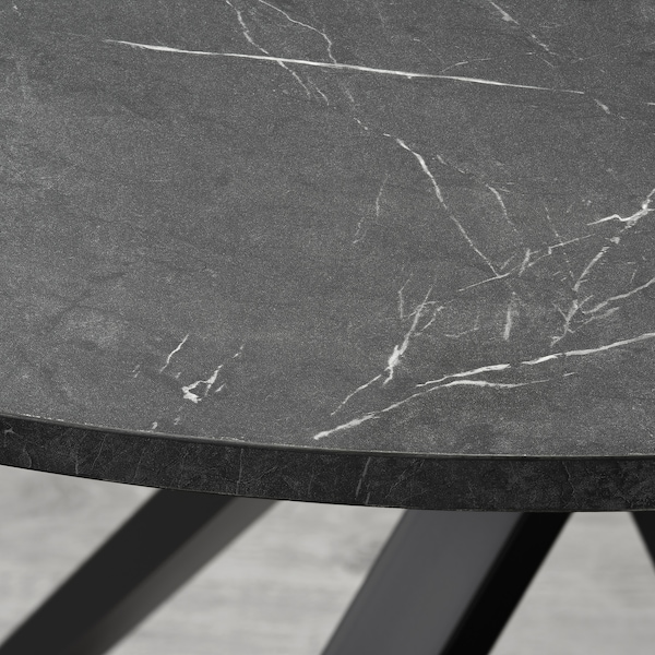 IKEA MARIEDAMM table, black marble effect, 41 3/8 in , IKEA Sale | 41760GNEF