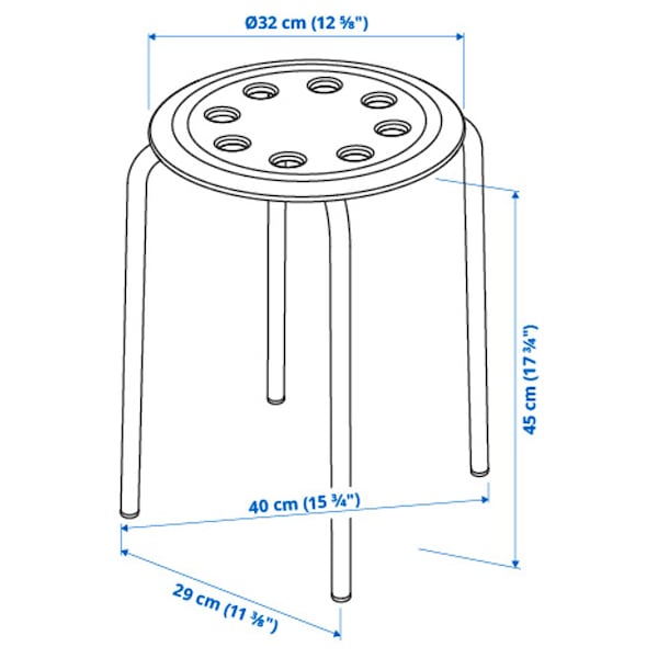 IKEA MARIUS Stool, black , IKEA Sale | 56049NPBL