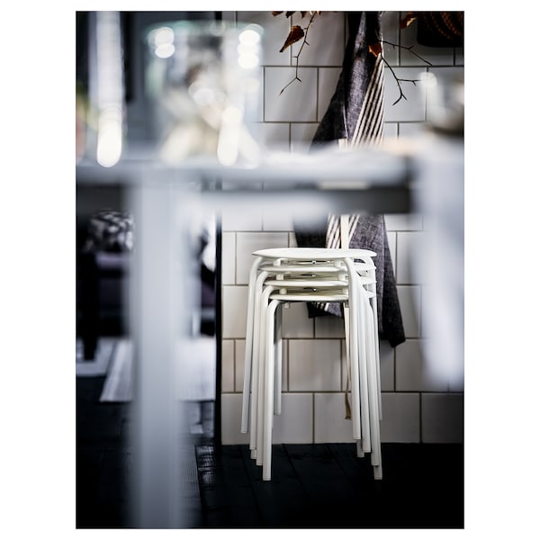 IKEA MARIUS stool, white, 17 3/4 in , IKEA Sale | 78612GQBO