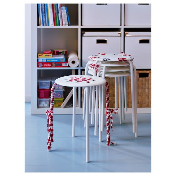 IKEA MARIUS stool, white, 17 3/4 in , IKEA Sale | 78612GQBO