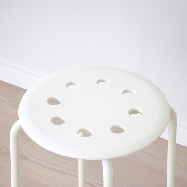 IKEA MARIUS stool, white, 17 3/4 in , IKEA Sale | 78612GQBO