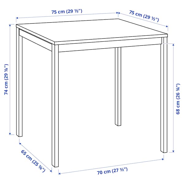 IKEA MELLTORP table, white, 29 1/2x29 1/2 in , IKEA Sale | 57069WYEO