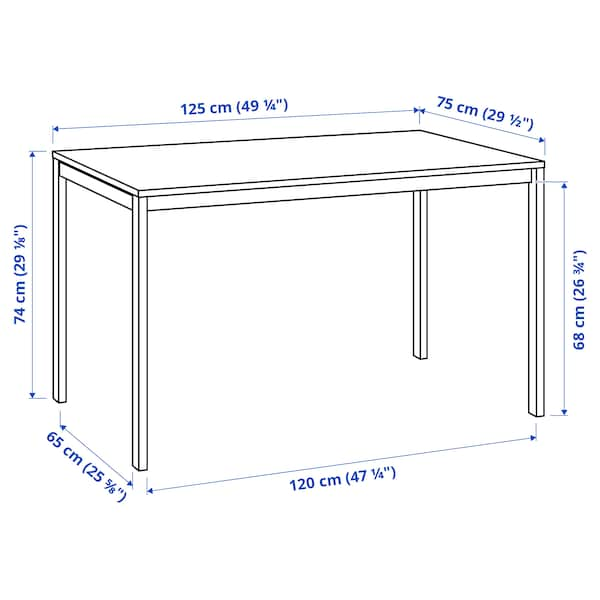 IKEA MELLTORP table, white, 49 1/4x29 1/2 in , IKEA Sale | 58967XICM