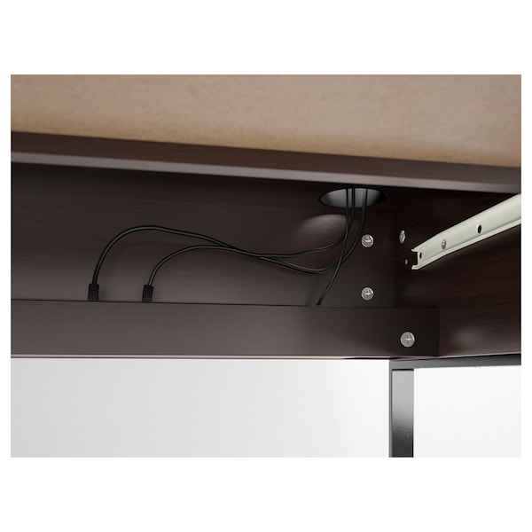 IKEA MICKE Desk, black-brown, 55  7/8x19  5/8 in , IKEA Sale | 91263EMZD