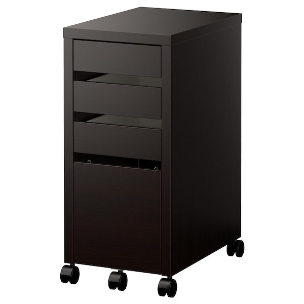 IKEA MICKE Drawer unit/drop file storage, black-brown, 13  3/4x29  1/2 in , IKEA Sale | 86904YXQS