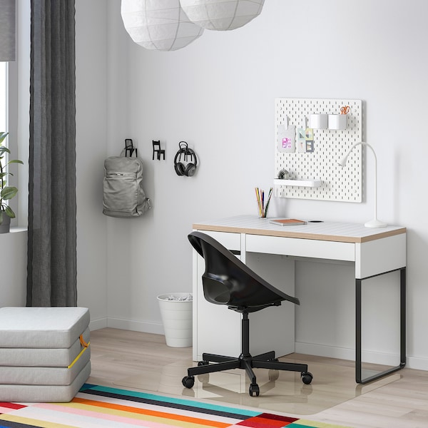 IKEA MICKE desk, white/anthracite, 41 3/8x19 5/8 in , IKEA Sale | 02765CTBX