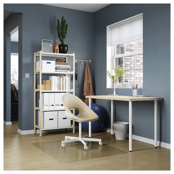 IKEA MITTCIRKEL / ADILS desk, lively pine effect white, 47 1/4x23 5/8 in , IKEA Sale | 81305IBZC