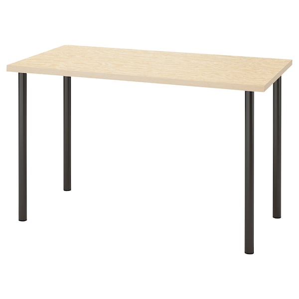 IKEA MITTCIRKEL / ADILS desk, lively pine effect black, 47 1/4x23 5/8 in , IKEA Sale | 79631EXFA