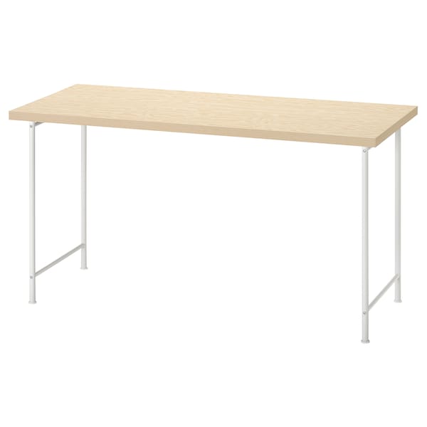 IKEA MITTCIRKEL / SPÄND desk, lively pine effect/white, 55 1/8x23 5/8 in , IKEA Sale | 68490BGAR