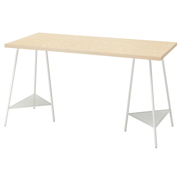 IKEA MITTCIRKEL / TILLSLAG desk, lively pine effect/white, 55 1/8x23 5/8 in , IKEA Sale | 69284IHYB