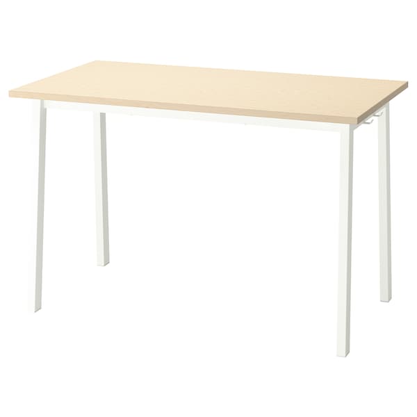 IKEA MITTZON conference table, birch veneer/white, 47 1/4x26 3/4x29 1/2 in , IKEA Sale | 26731DNCA