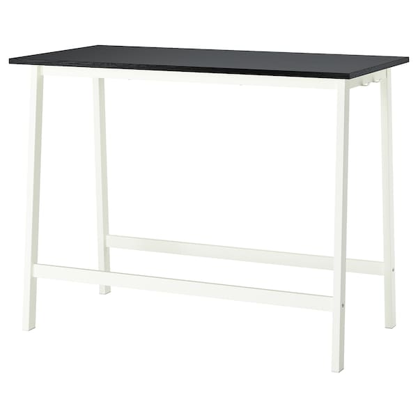 IKEA MITTZON conference table, black stained ash veneer/white, 55 1/8x26 3/4x41 3/8 in , IKEA Sale | 46970WXAI