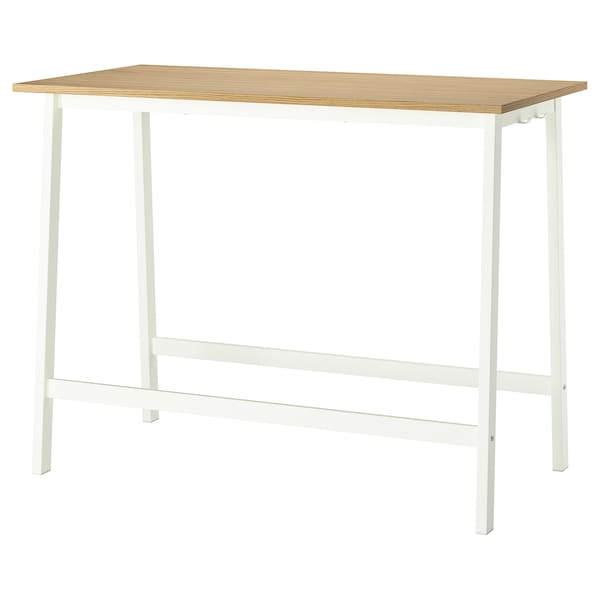 IKEA MITTZON conference table, oak veneer/white, 55 1/8x26 3/4x41 3/8 in , IKEA Sale | 47592MDGU