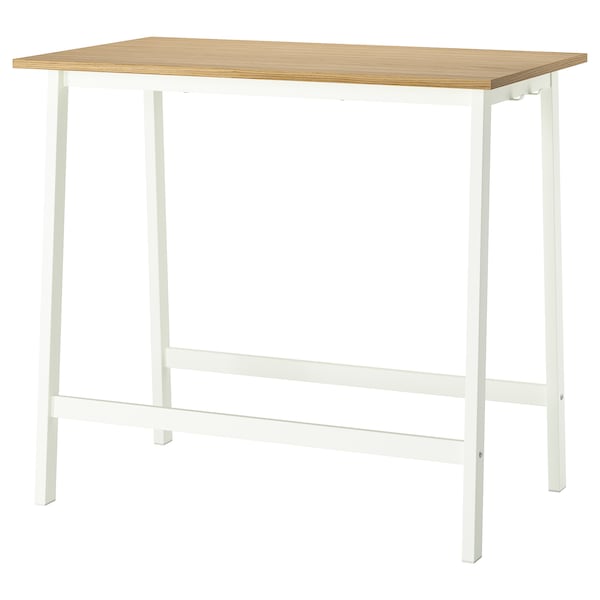 IKEA MITTZON conference table, oak veneer/white, 47 1/4x26 3/4x41 3/8 in , IKEA Sale | 78091HYGL