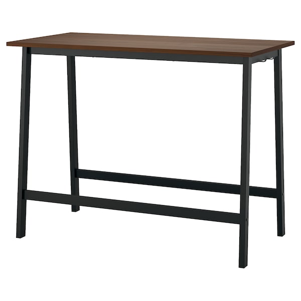 IKEA MITTZON conference table, walnut veneer/black, 55 1/8x26 3/4x41 3/8 in , IKEA Sale | 81796LFES