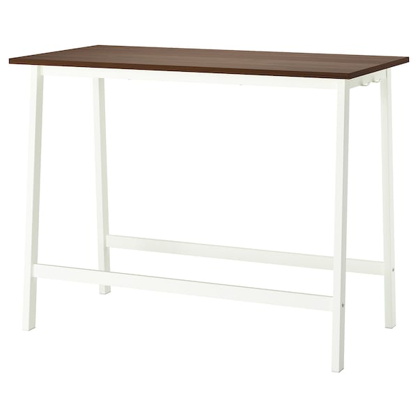 IKEA MITTZON conference table, walnut veneer/white, 55 1/8x26 3/4x41 3/8 in , IKEA Sale | 91745CBQU