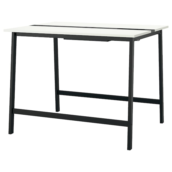 IKEA MITTZON conference table, white/black, 55 1/8x42 1/2x41 3/8 in , IKEA Sale | 37956YDGZ