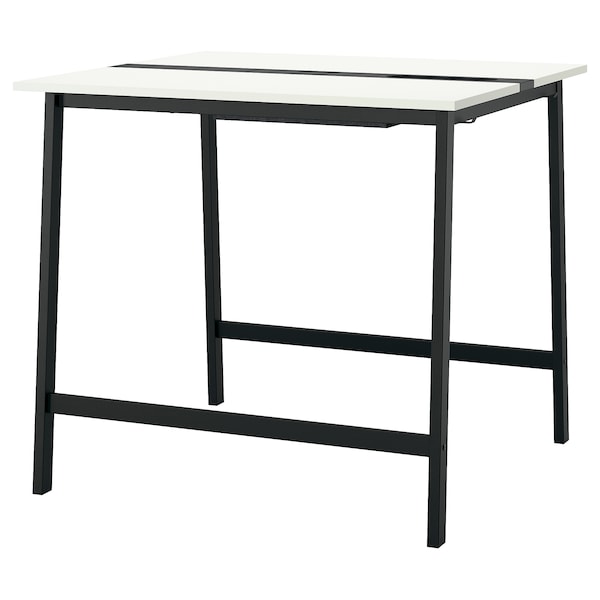 IKEA MITTZON conference table, white/black, 47 1/4x42 1/2x41 3/8 in , IKEA Sale | 39658ZRJP