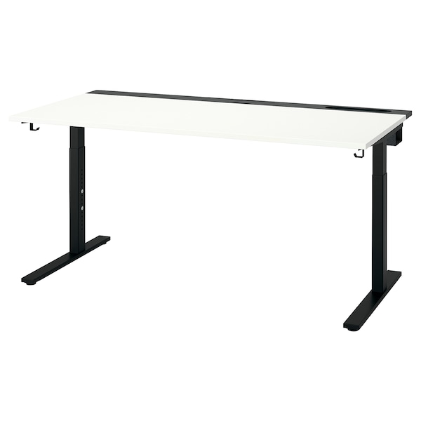 IKEA MITTZON desk, white/black, 63x31 1/2 in , IKEA Sale | 03657KGMP