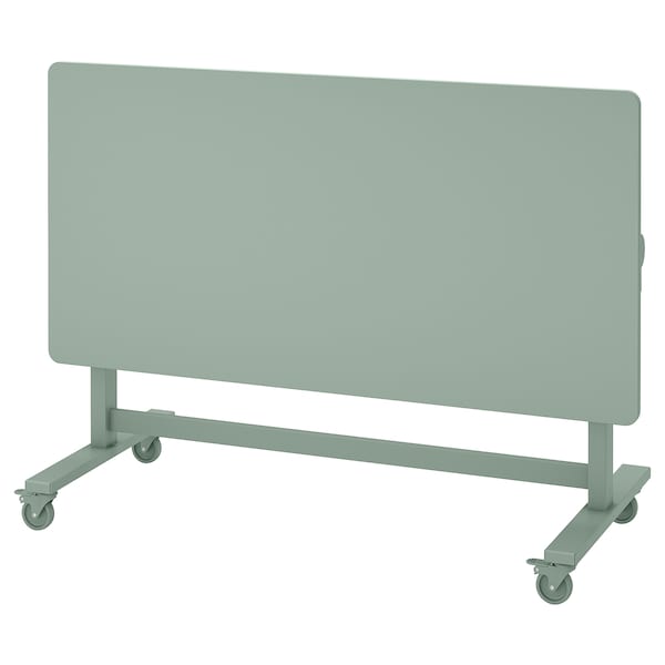 IKEA MITTZON foldable table with castors, green, 55 1/8x27 1/2 in , IKEA Sale | 41256JYKI