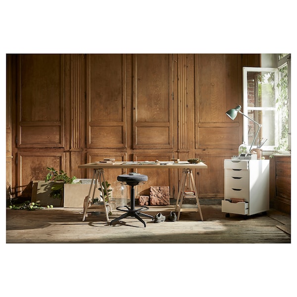 IKEA MÅLSKYTT / MITTBACK desk, birch, 55 1/8x23 5/8 in , IKEA Sale | 02189WADR