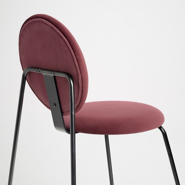 IKEA MÅNHULT chair, black/Hakebo deep red , IKEA Sale | 26037WLEI